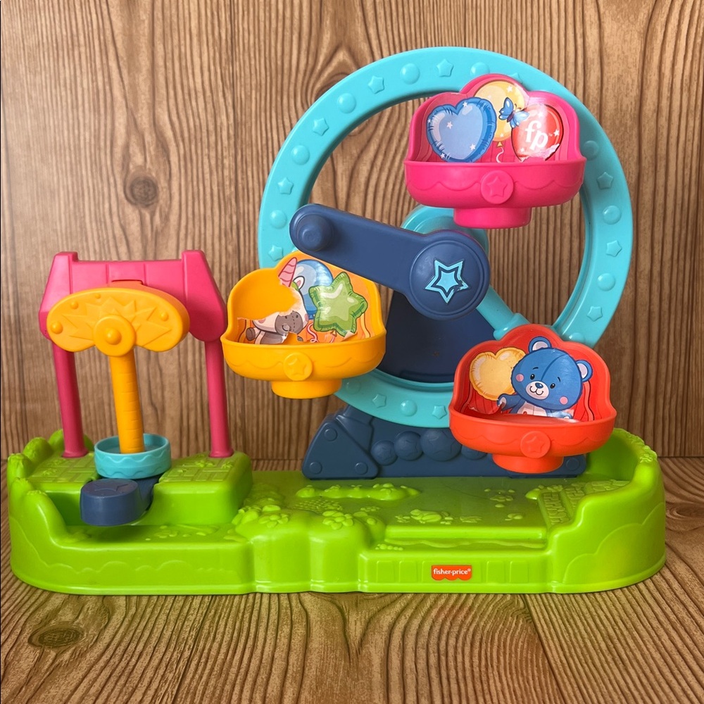 EUC Fisher-Price Little People Animated Spinning Carnival Ferris Wheel Playset